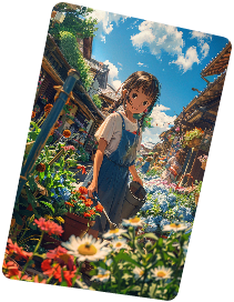 exemplo de arte em estilo anime com IA